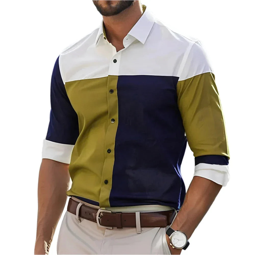 Fashion Personality Single Breasted All-Matching Shirt Men