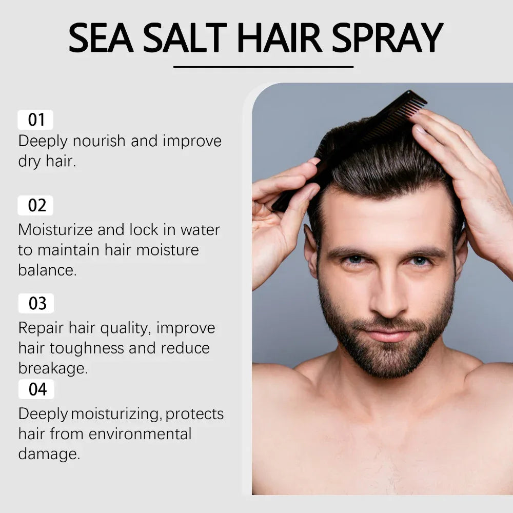 Refreshing Sea Salt Hair Care Spray For Fluffy Hair
