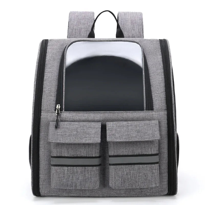 Double Shoulder Pull Rod Breathable Foldable Pet Cat Dog Bag Backpack