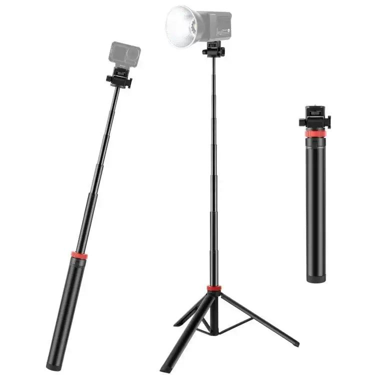 PULUZ 2m 8-section Aluminum Alloy Broadcast Fill Light Bracket Telescopic Tripod