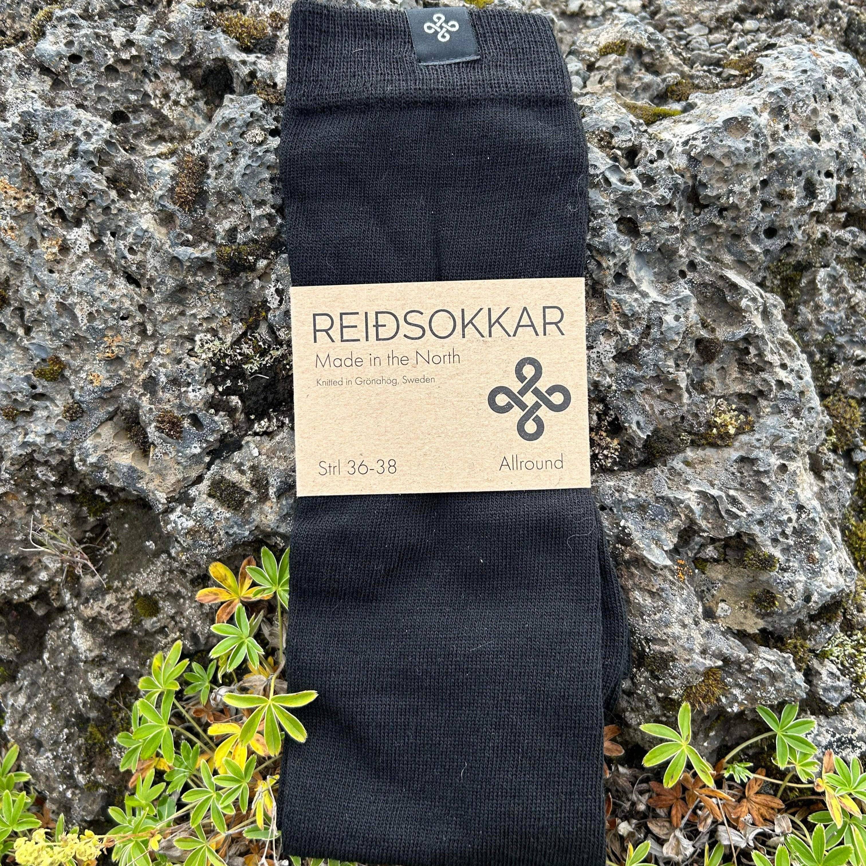 Ridstrumpa Allround Sleipner Svart 75% Merinoull