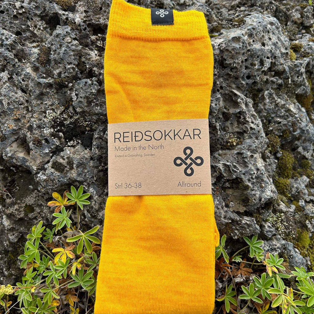 Ridstrumpa Allround Sunna Gul 75% Merinoull