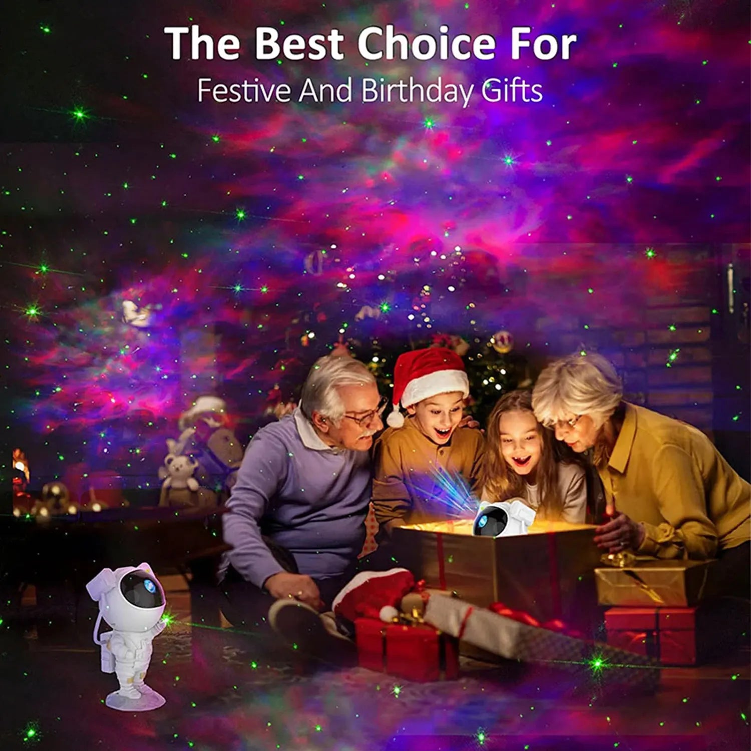 Galaxy Astronaut Night Light Projector