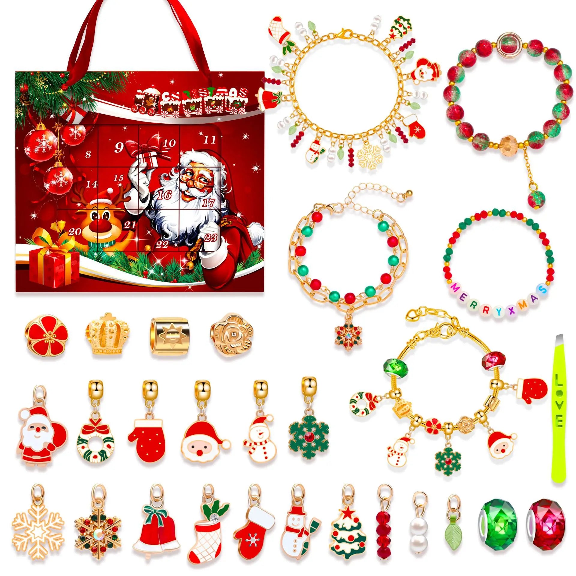 DIY Bracelet Advent Calendar 2025 – 24 Days of Jewelry Surprise Blind Boxes