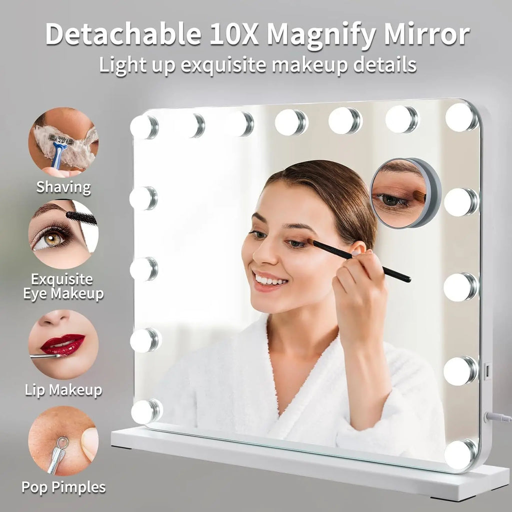 Dimmable Hollywood Vanity Mirror with LED Lights