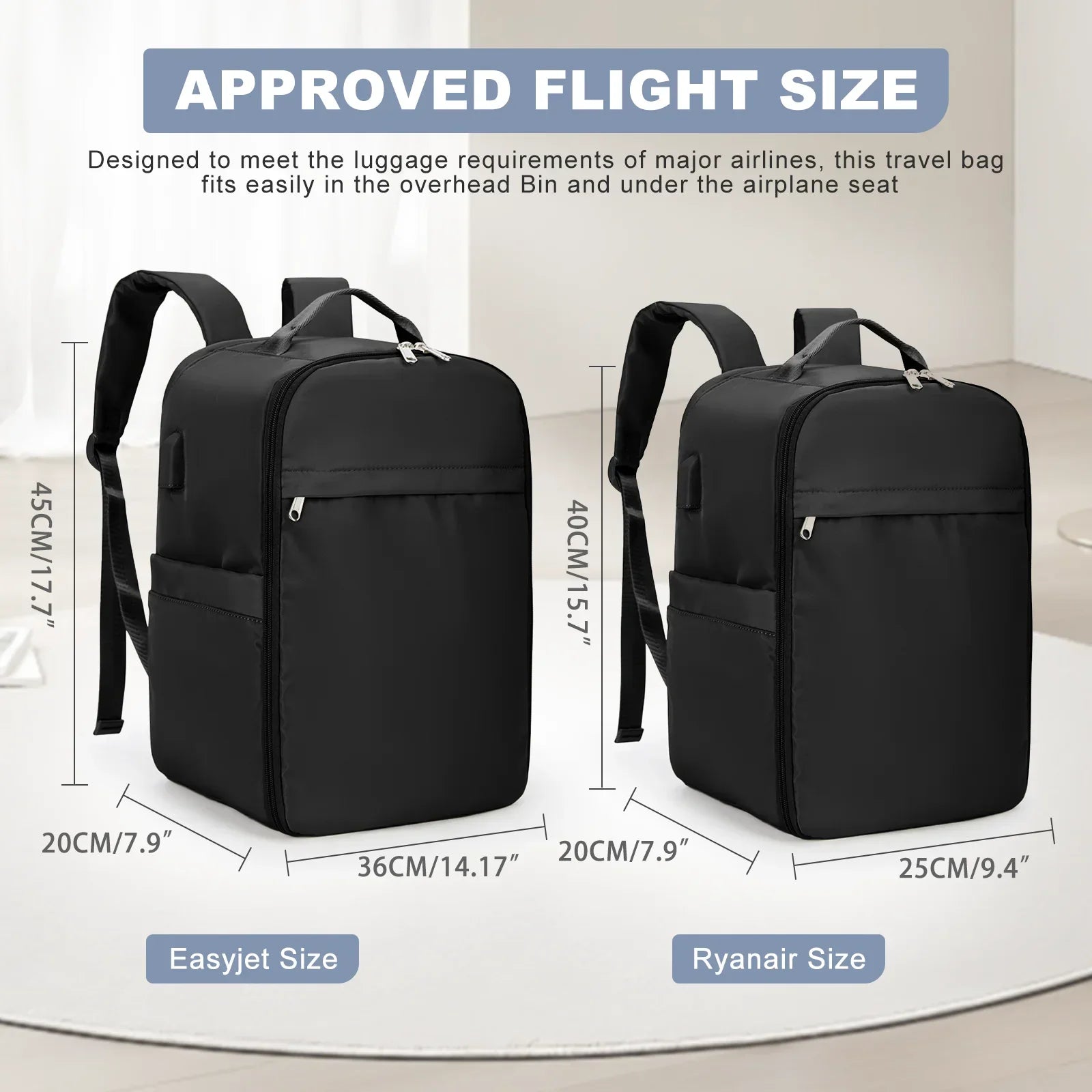 Cabin Backpack compatible with Ryanair