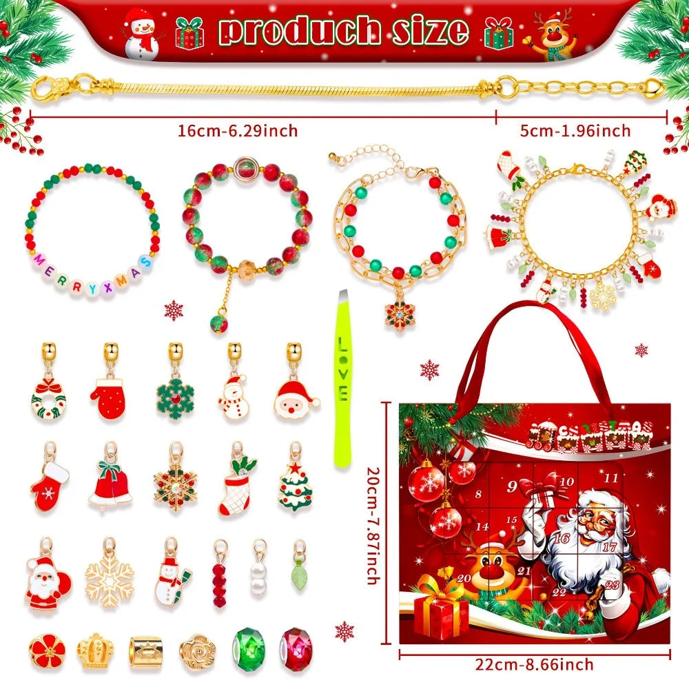DIY Bracelet Advent Calendar 2025 – 24 Days of Jewelry Surprise Blind Boxes