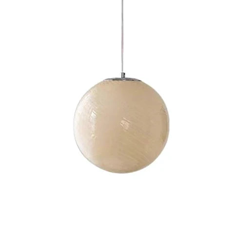 Handblown Swirl Hanging Lamp – Vintage-Inspired Design