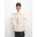 "Autumn Exclusive" Imported Tuscan sheepskin short lapel fur coat