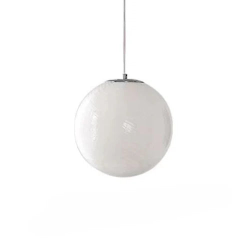 Handblown Swirl Hanging Lamp – Vintage-Inspired Design