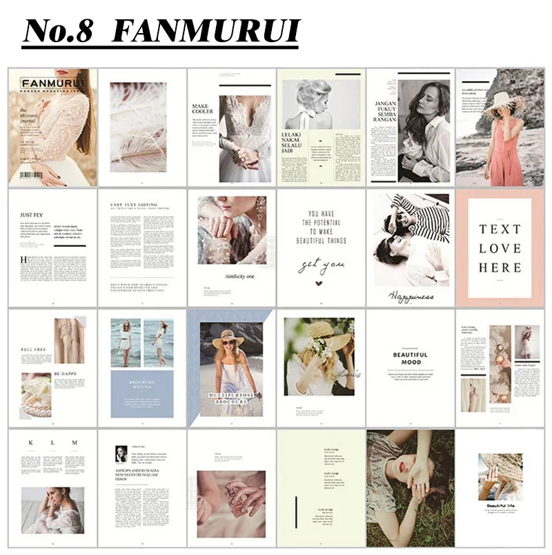 Decoration cards magazines print