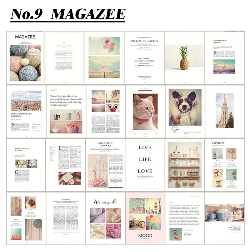 Decoration cards magazines print