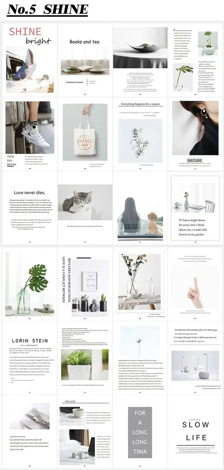 Decoration cards magazines print