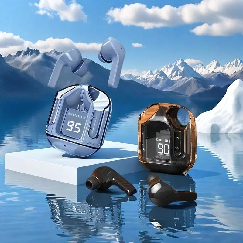 T2 Trådlösa Mini Hörlurar LED Ström Digital Display TWS Trådlösa