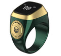 Smart Tasbih Tally Ring OLED Display Digital disk för muslimer Zikr Tasbeeh 5 Bönetidspåminnelse Vattentät ring
