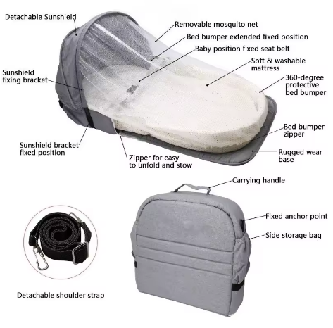 KRIBBA - Resesäng baby