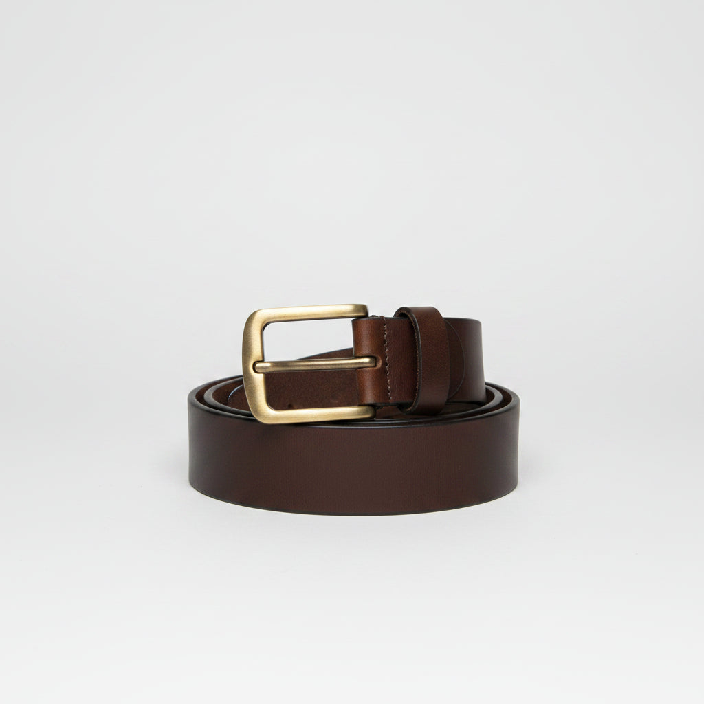 Läder Bälte, 3.5 cm - Bredd