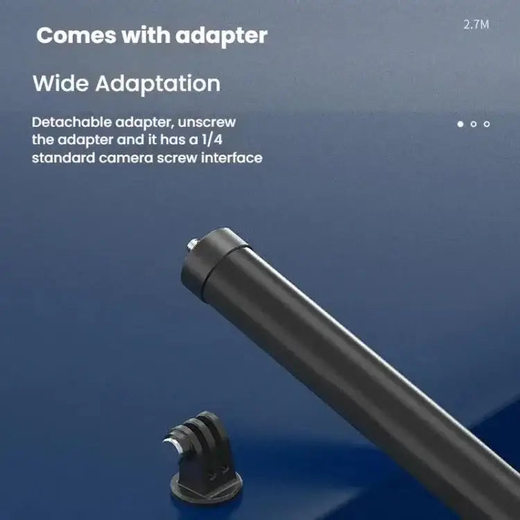 TELESIN Gen 2 2.7 m Kolfiber Selfie Stick