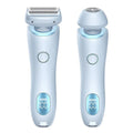 USB Rechargeable Trimmer With Two Removable Trimmer Heads Women's Body Leg Armpit Pubic Hair Intimate Razor Shaver For Hair Removal