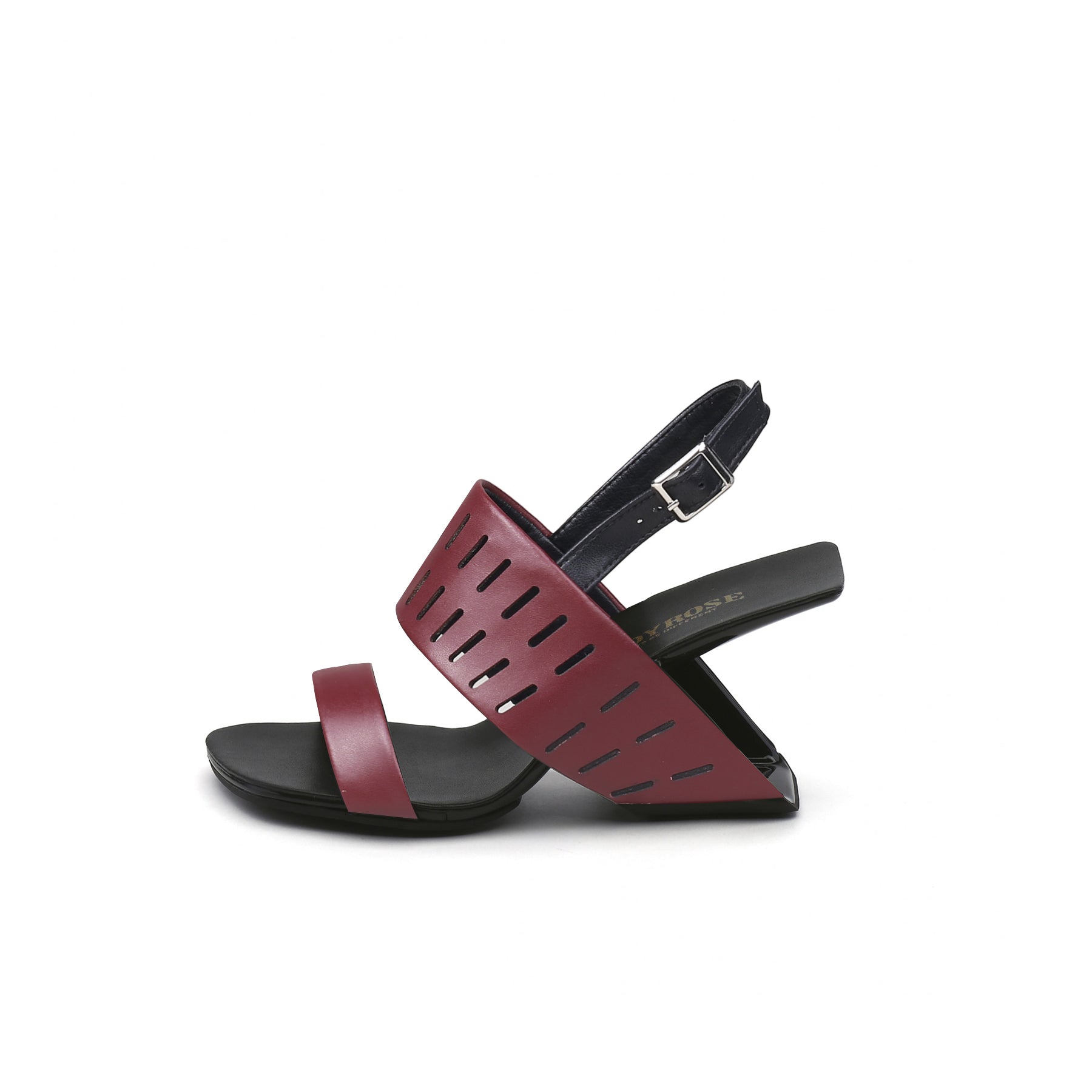 Abstract Double Strap Slingback Sandals-6