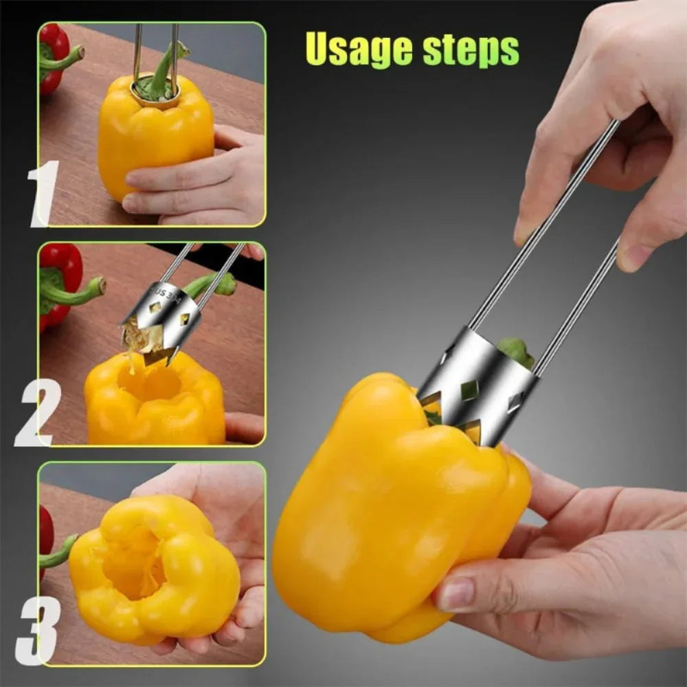 Stainless Steel Vegetables And Fruit Core Handheld Kitchen Tool