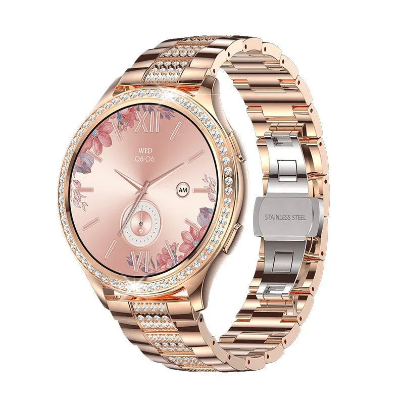 AK53 Bluetooth Calling Heart Rate Blood Pressure Blood Oxygen Monitor Weather Smart Watch