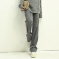 All-Around Warm Striped Grey Wool Pants-0