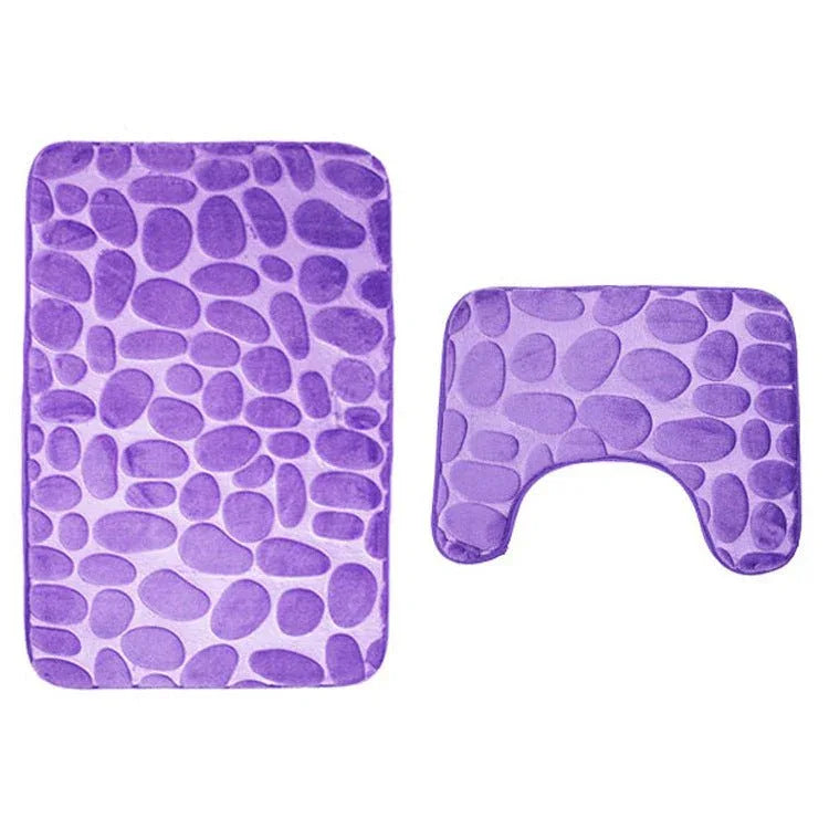 Anti-Slip Bathroom Carpet Floor Rug Mat Set