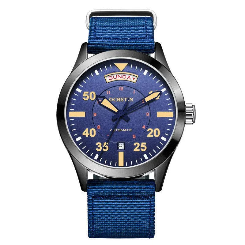 Automatic Mechanical Waterproof Nylon Strap Watch