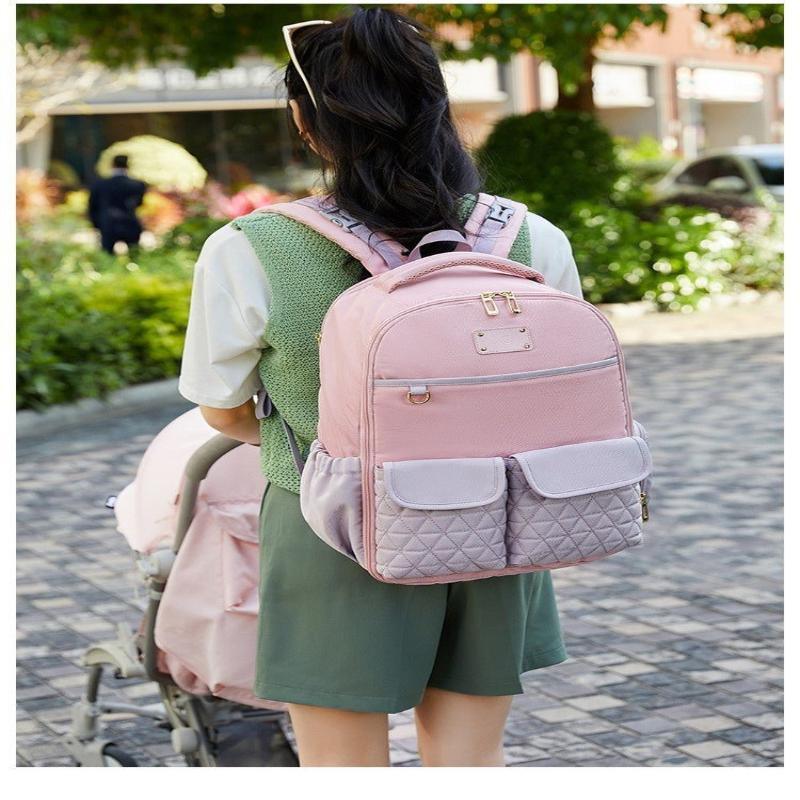 Baby Diaper Bag Backpack With Large Capacity & Multiple Pockets