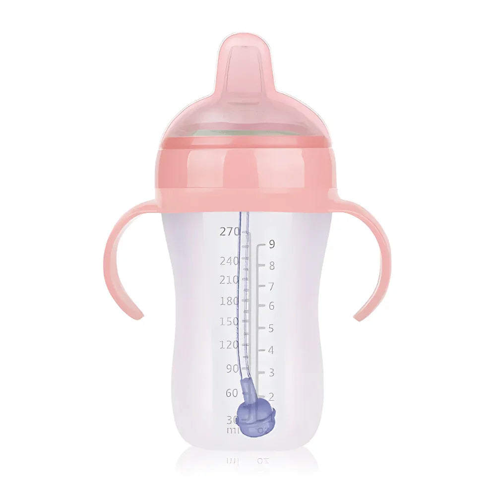Baby Full Silicone Feeding Bottle With Handles