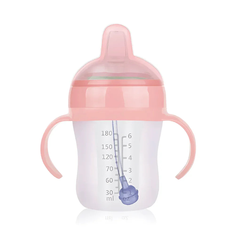 Baby Full Silicone Feeding Bottle With Handles