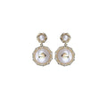 Baroque Swan Gold Earrings-0