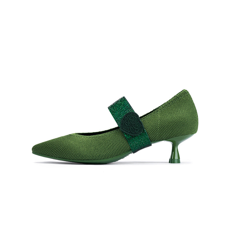 Belle Pointed Toe Mary Jane Heels-6