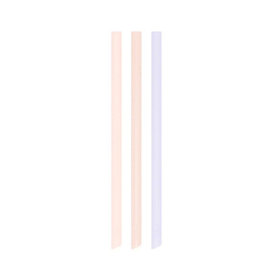 bkr glasflaska med sugrör - Honeymoon