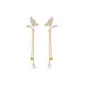 Blessed Butterfly Gold Earrings-0
