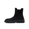 British Style Thick Soled Sporty Chelsea Ankle Boots-0