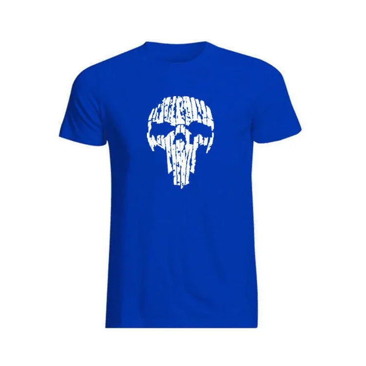 Broken Skull Cotton T-Shirts For Men
