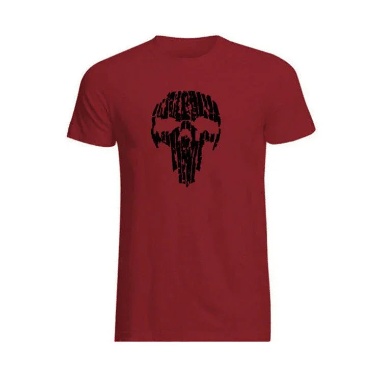 Broken Skull Cotton T-Shirts For Men