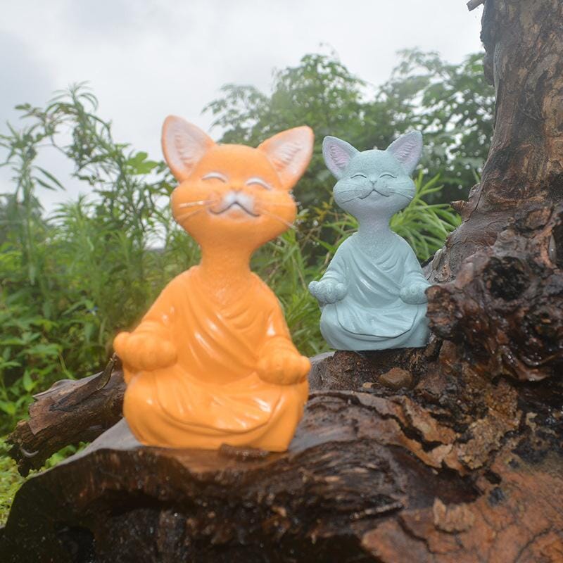 Buddha Katt Prydnad