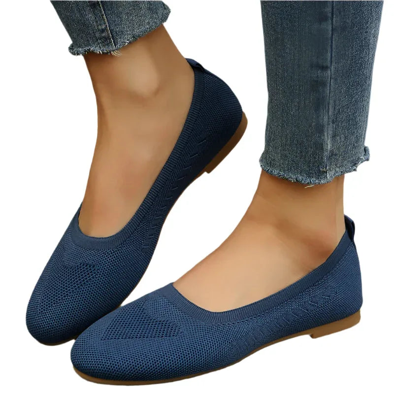 Women's Loafers Casual Slip On Mesh Shoes Flats