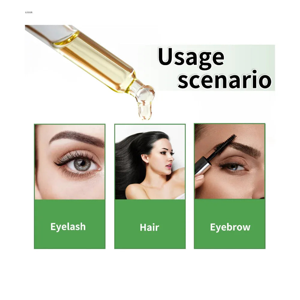 Hair Growth Oil For Long Eyebrows Eyelashes And Thick Full Hair