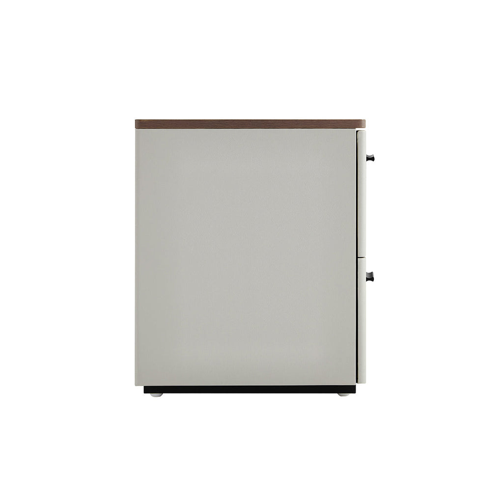 Cappuccino 2 Drawer Taupe Bedside Table-2