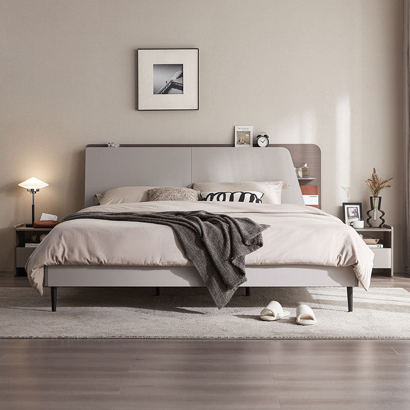 Cappuccino Taupe Bed with Mattress Set-0