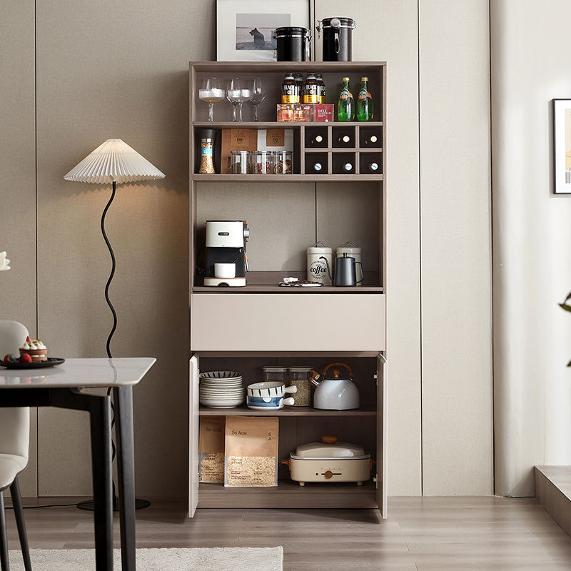 Cappuccino Taupe Dining Cabinet Pantry-4