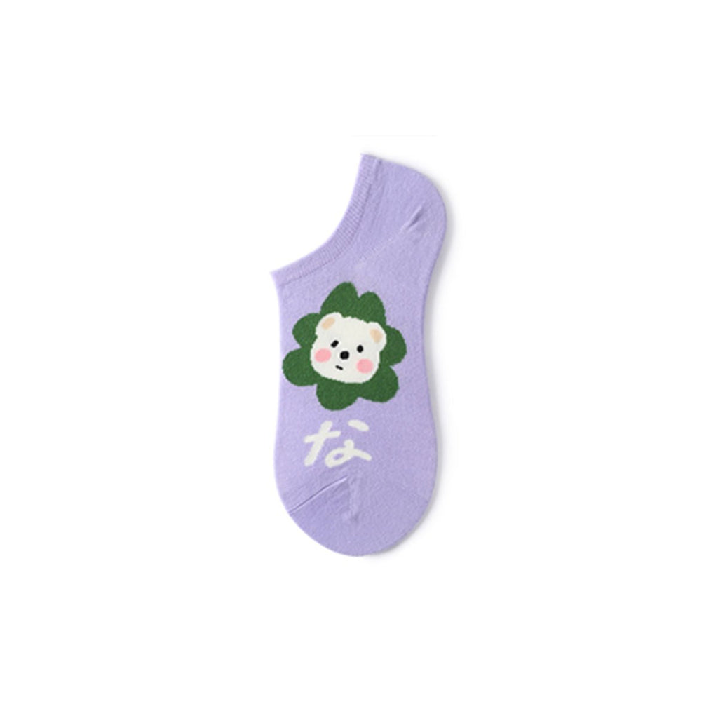 Cartoon Animals Summer Women 5pcs Ankle Socks Set-4