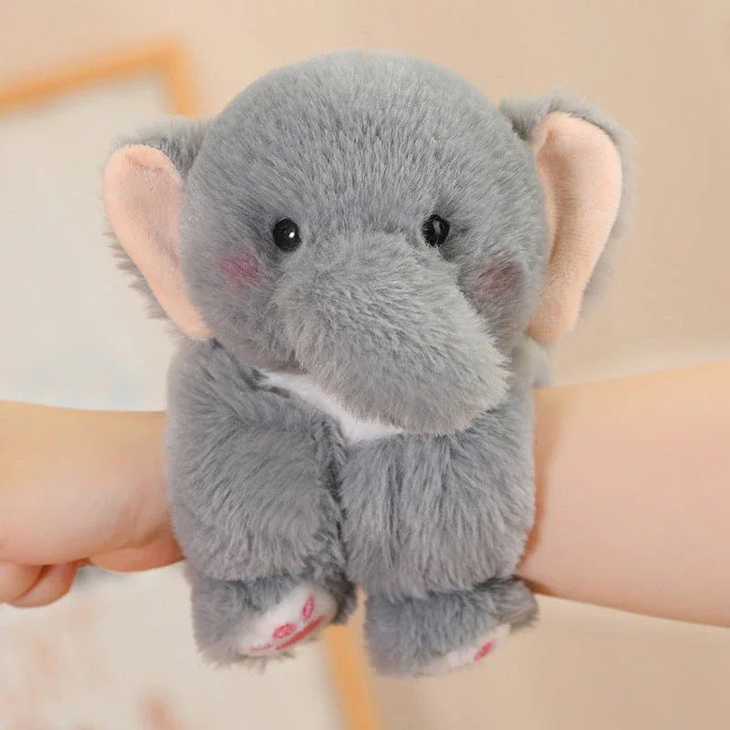 Cartoon Creative Snap Loop Wrist Attachable Plush Toys