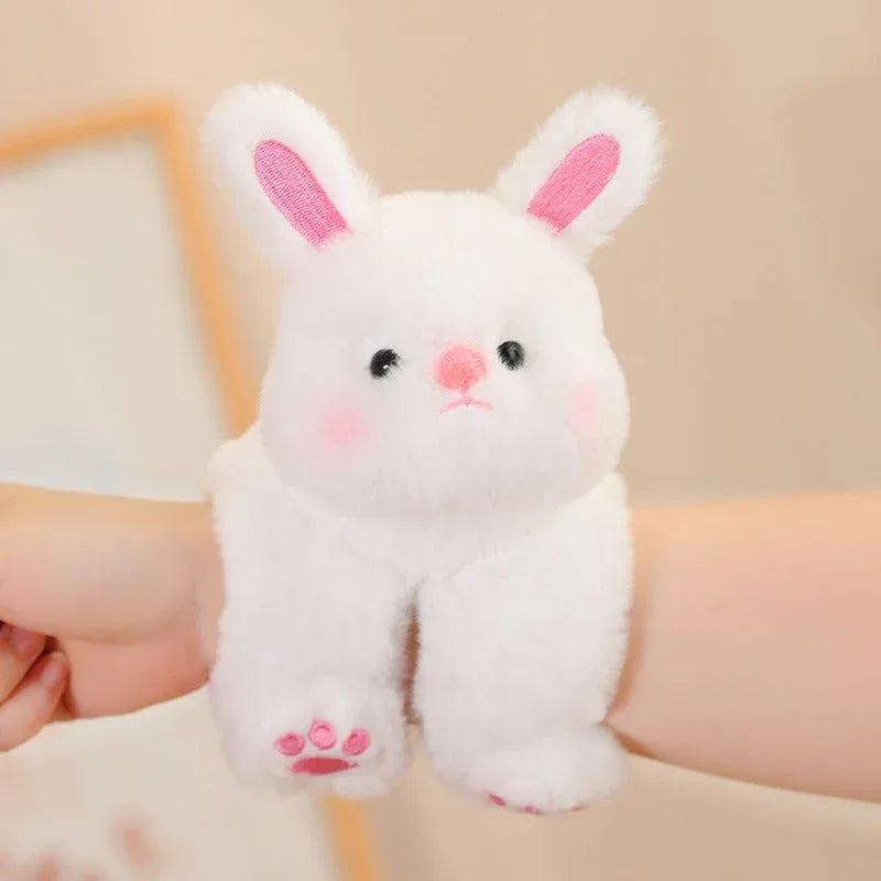 Cartoon Creative Snap Loop Wrist Attachable Plush Toys