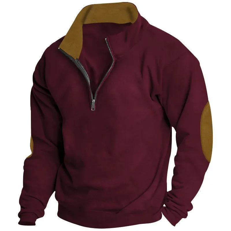 Casual Standing Collar Sweater
