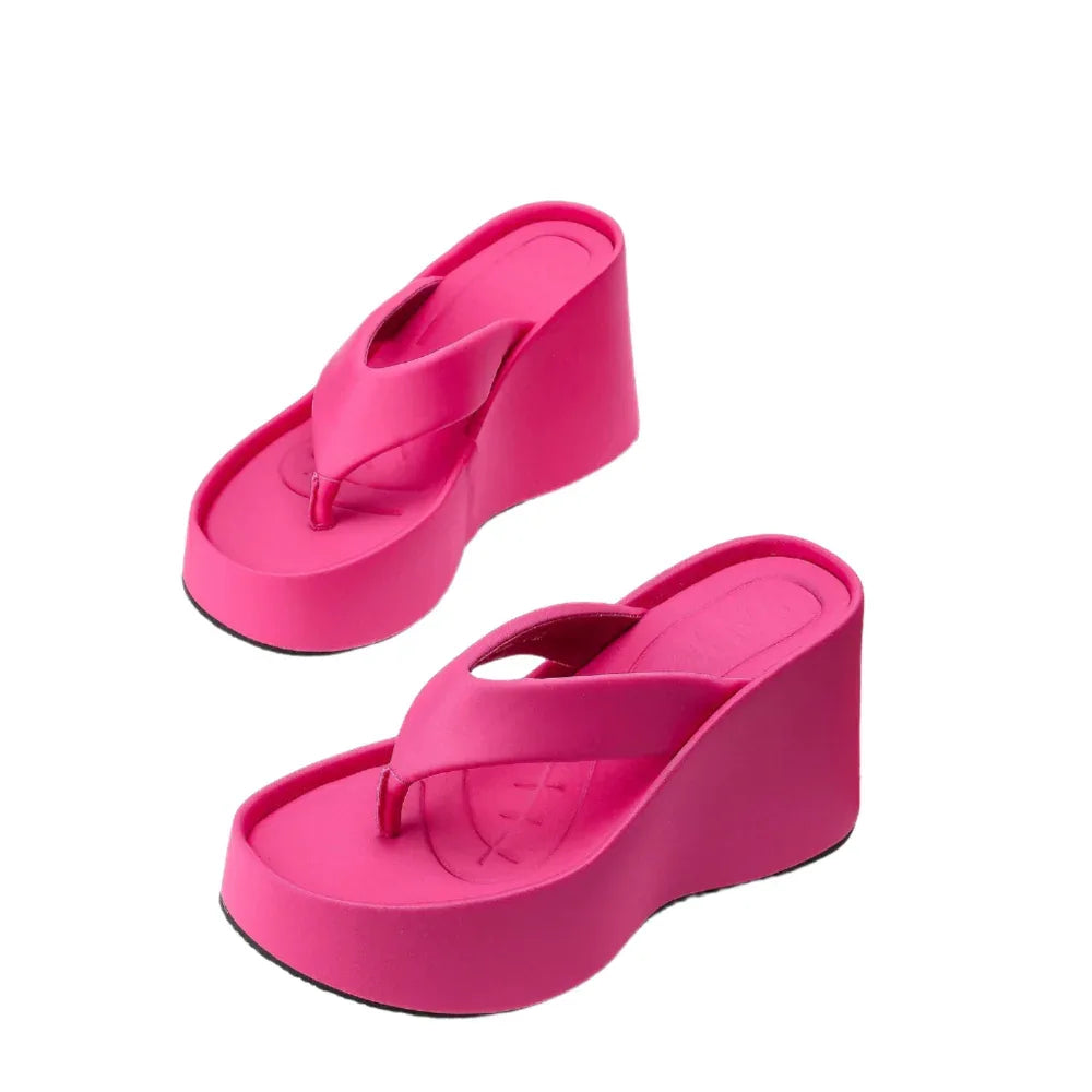 Thick Soled Slippers Woman Lady Shoes Sandals